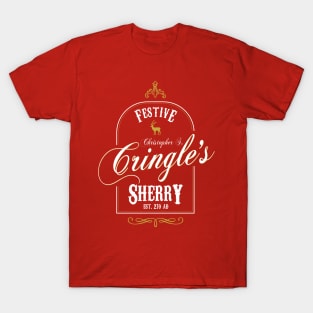 Christopher S Cringles Festive Sherry Christmas T-Shirt